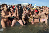 [Image is: new year's Eve South France nudist beach the annual swimming event + nudist picture 44
