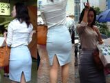Amateur Street voyeur camera ww panties sheer see-through poles constantly help ww whip.