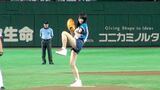 Kitahara rie VS Asada Mai noven & underwear ceremonial first pitch contest