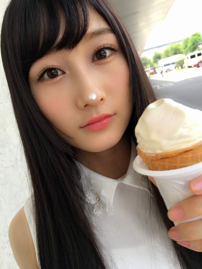 [NMB48] Super innocent of Yagura Kaede (19) ice cream-licking big services. 8th image