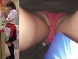Pachinko parlor coffee Lady upside-down take upskirt pictures 34